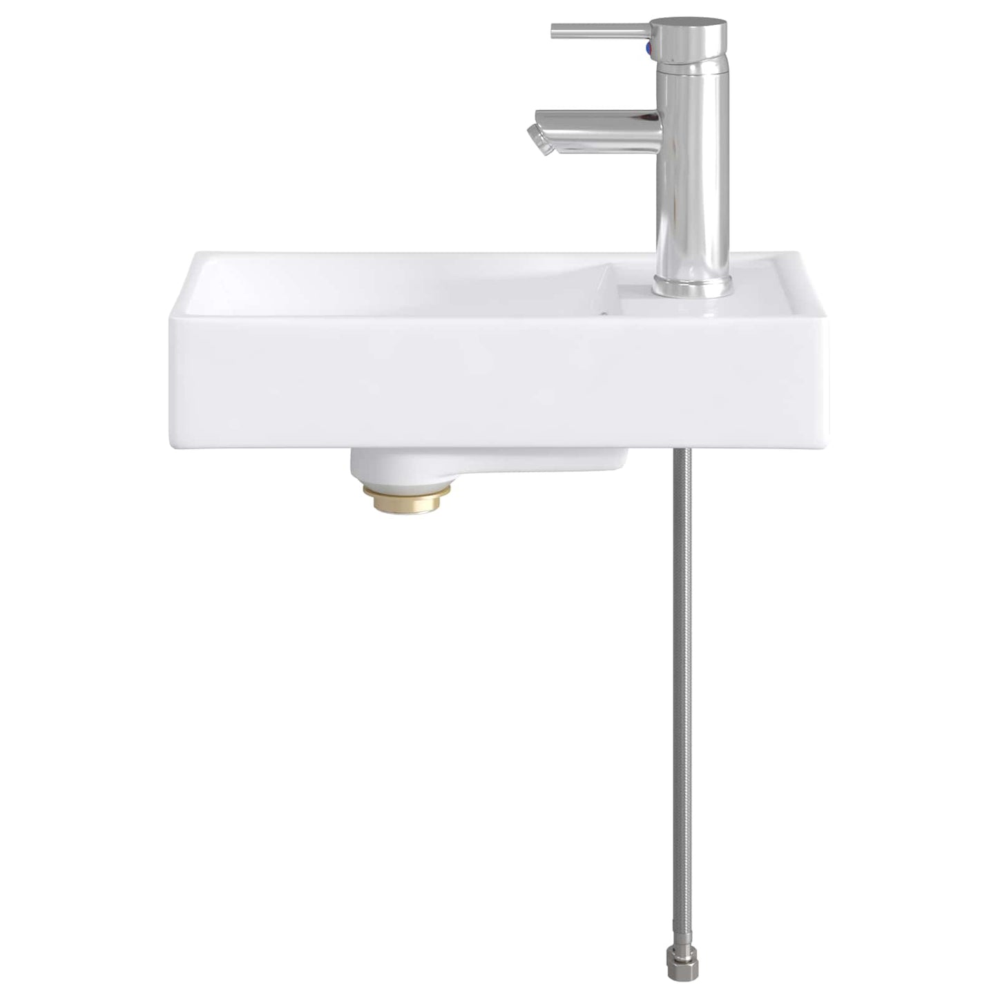 Badkamer Waskom Chroom 40,5 x 22,5 x 11,5 cm Metaal