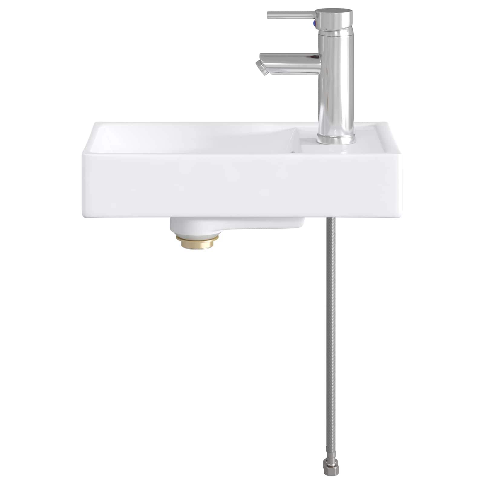 Badkamer Waskom Chroom 40,5 x 22,5 x 11,5 cm Metaal
