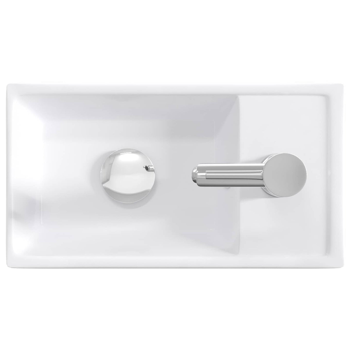 Badkamer Waskom Chroom 40,5 x 22,5 x 11,5 cm Metaal