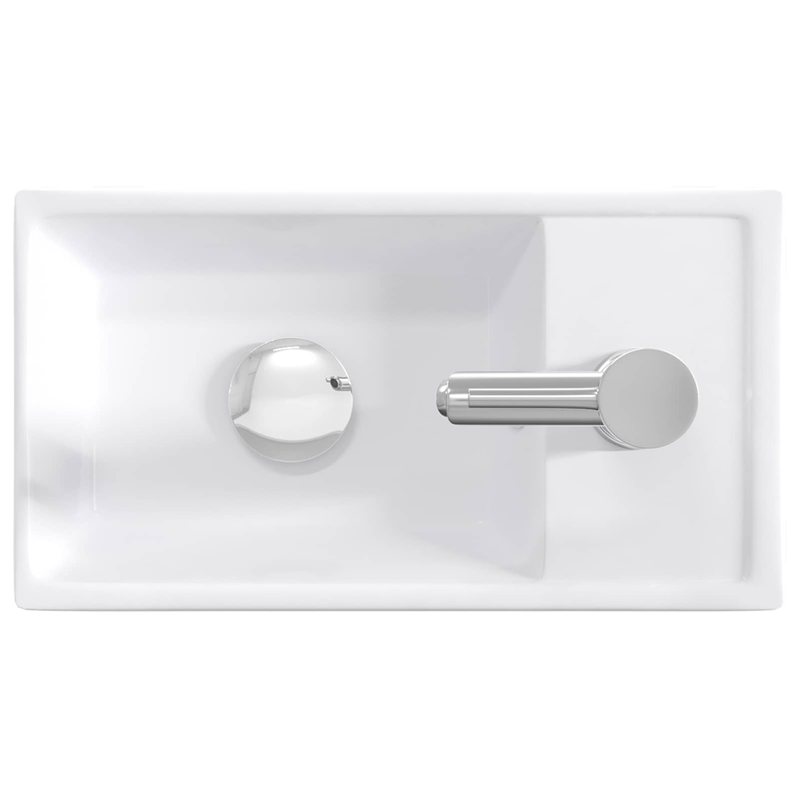 Badkamer Waskom Chroom 40,5 x 22,5 x 11,5 cm Metaal