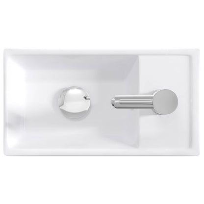 Badkamer Waskom Chroom 40,5 x 22,5 x 11,5 cm Metaal