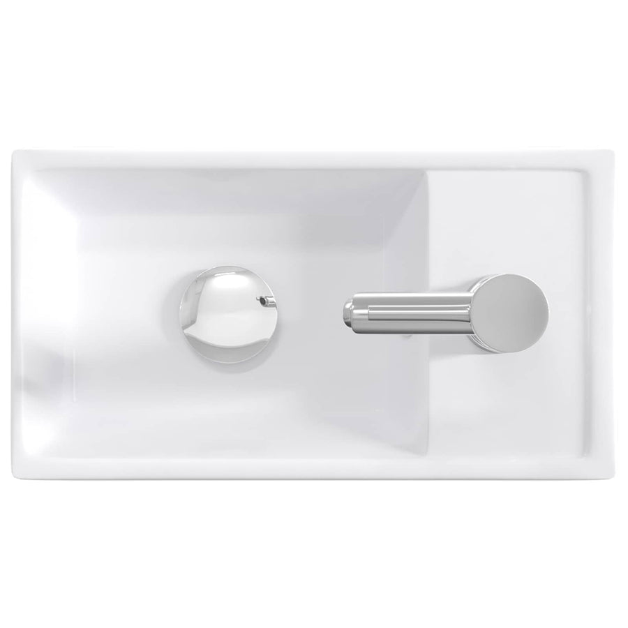 Badkamer Waskom Chroom 40,5 x 22,5 x 11,5 cm Metaal