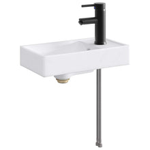 Badkamer Waskom Mat Zwart 40,5 x 22,5 x 11,5 cm Metaal