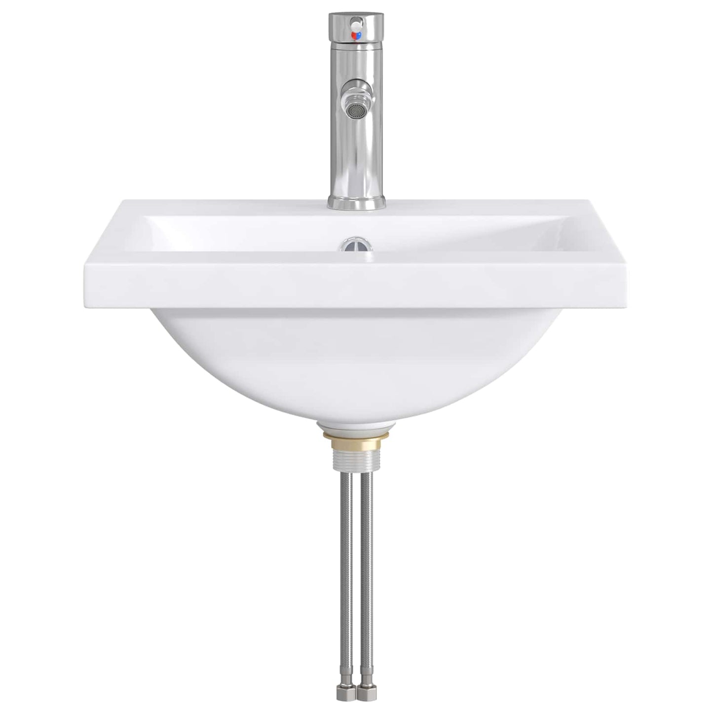 Badkamer Waskom Chroom 42 x 40 x 16,5 cm Metaal