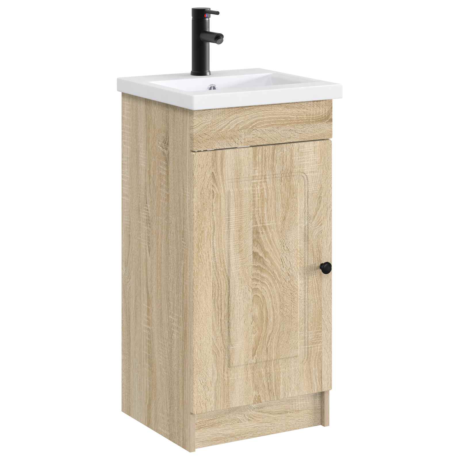 Badkamer Waskom Mat Zwart 42 x 40 x 16,5 cm Metaal