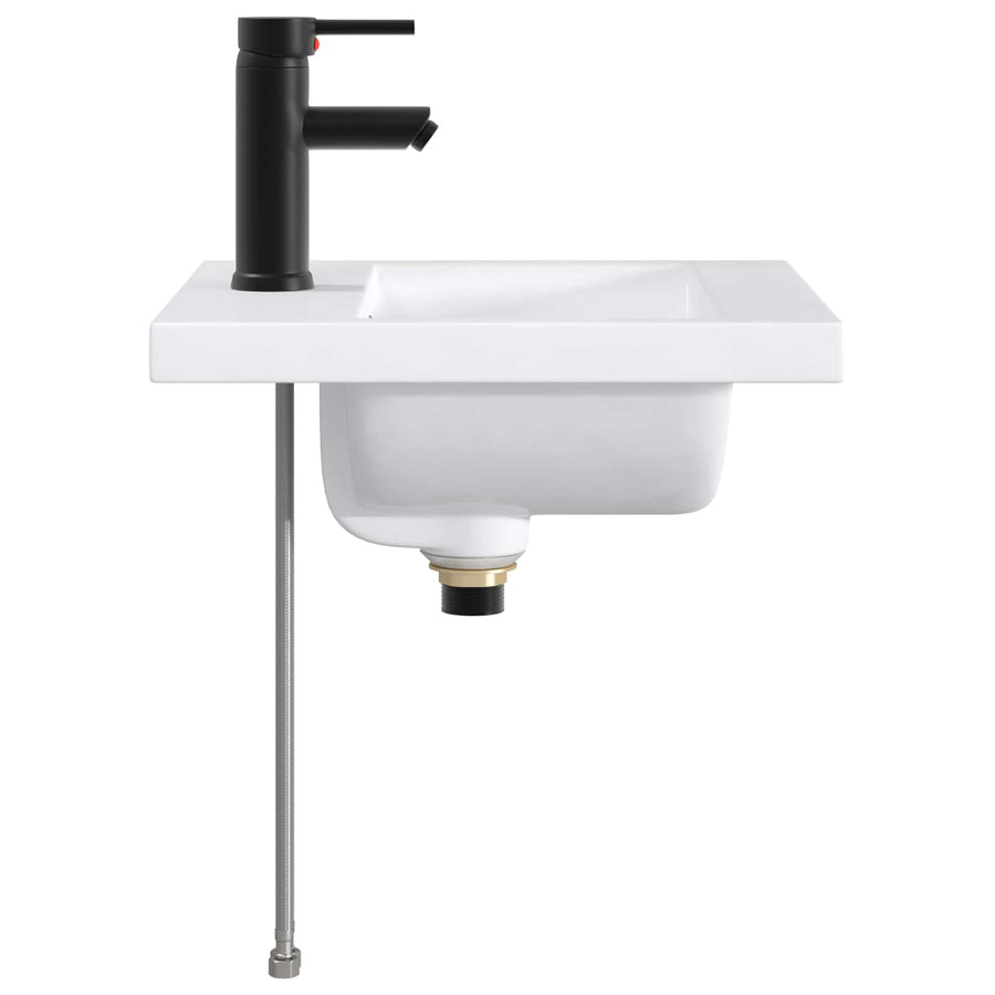 Badkamer Waskom Mat Zwart 42 x 40 x 16,5 cm Metaal
