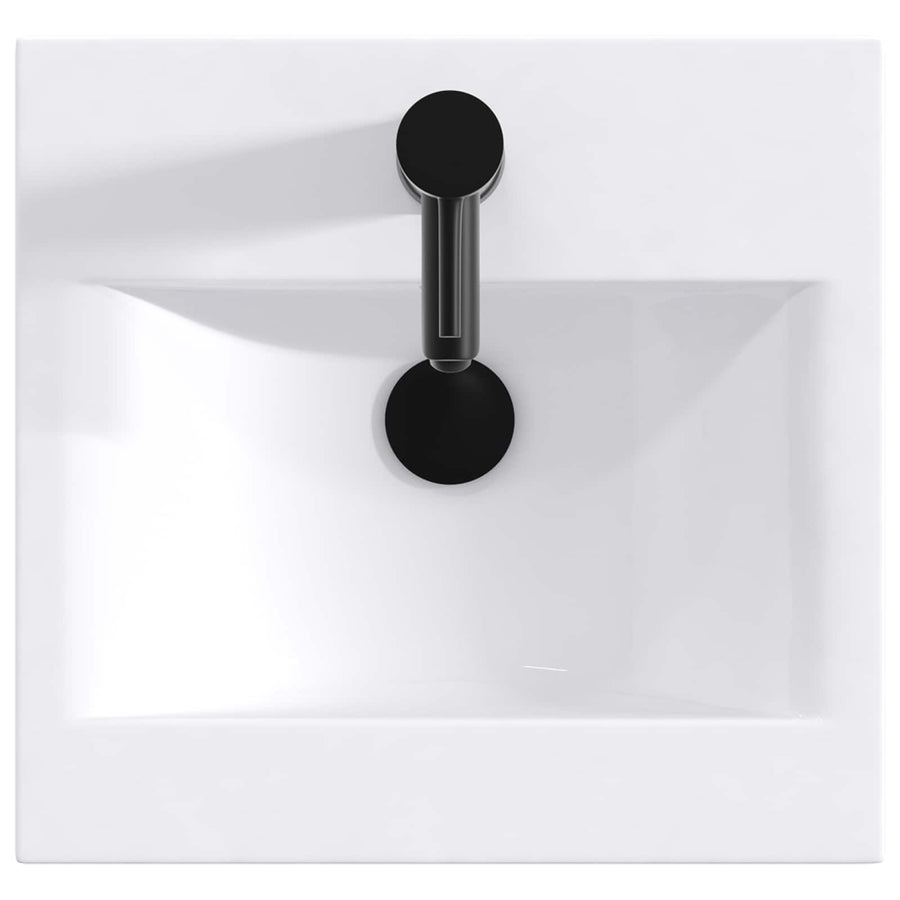 Badkamer Waskom Mat Zwart 42 x 40 x 16,5 cm Metaal