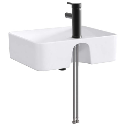 Badkamer Waskom Mat Zwart 48,5 x 37,5 x 13 cm Metaal