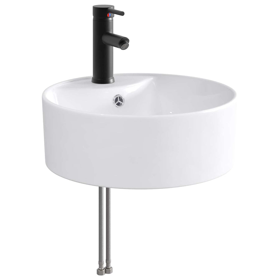 Badkamer Waskom Mat Zwart 40,5 x 40,5 x 15 cm Metaal