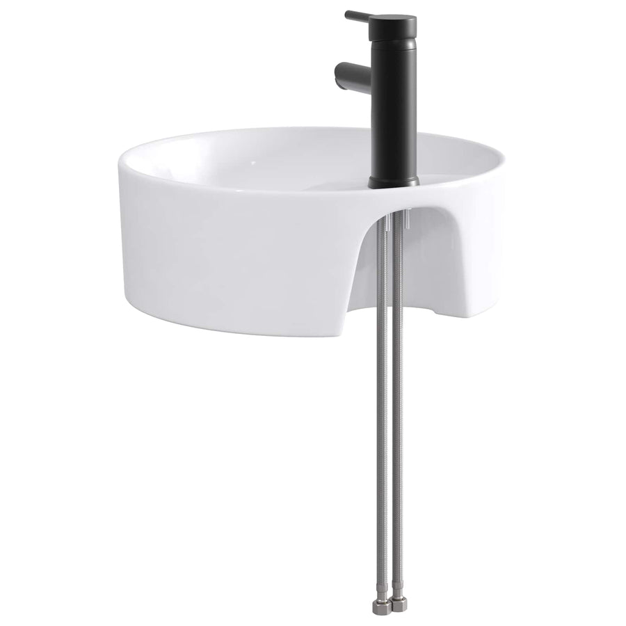 Badkamer Waskom Mat Zwart 40,5 x 40,5 x 15 cm Metaal