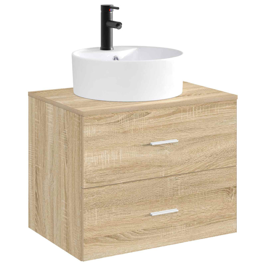 Badkamer Waskom Mat Zwart 40,5 x 40,5 x 15 cm Metaal