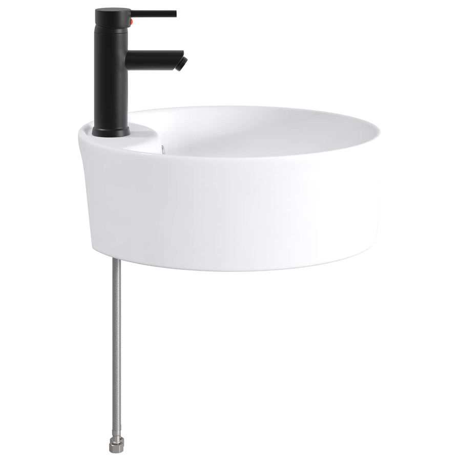 Badkamer Waskom Mat Zwart 40,5 x 40,5 x 15 cm Metaal