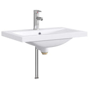Waskom metaal chroom 61x40x16,5 cm