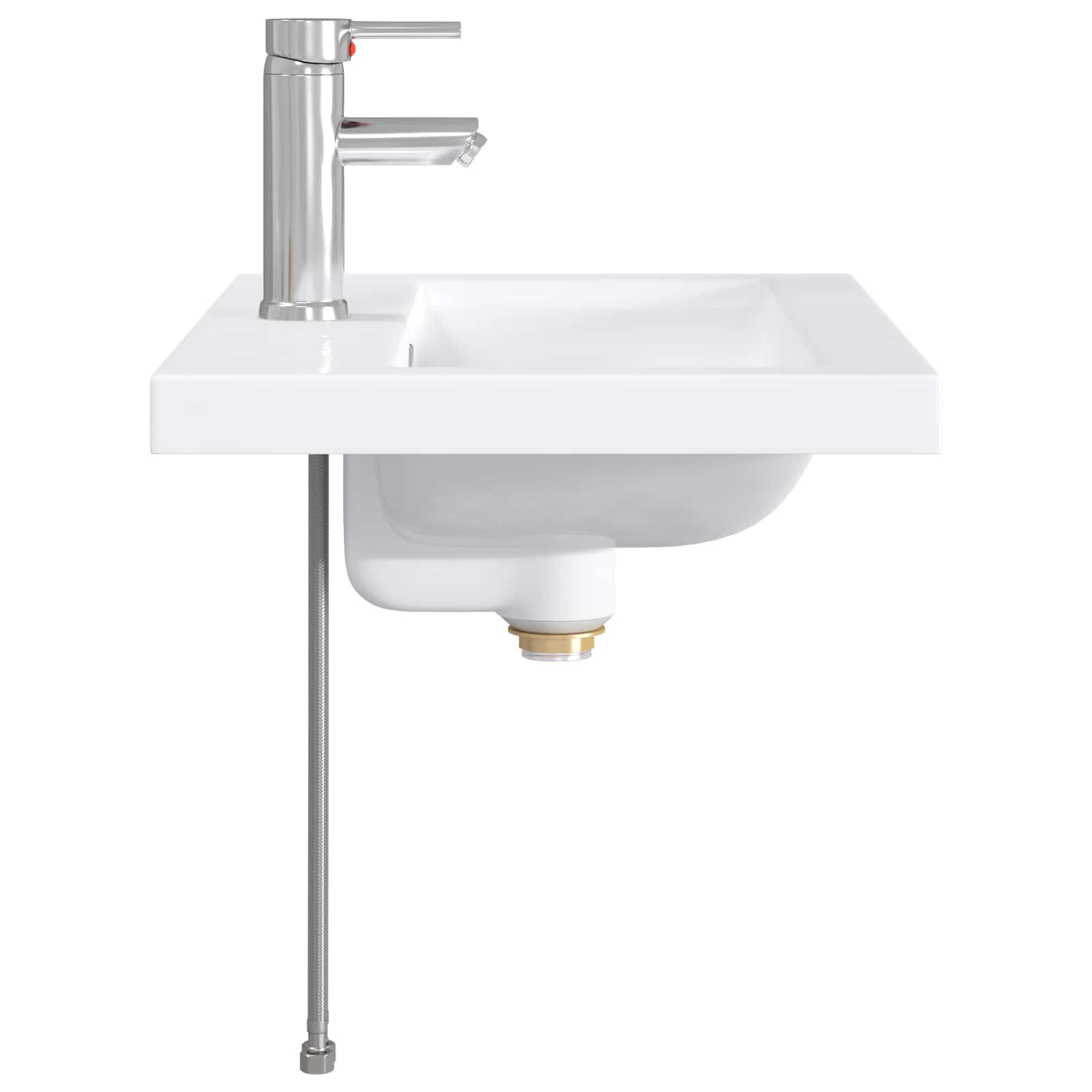 Badkamer Waskom Chroom 61 x 40 x 16,5 cm Metaal