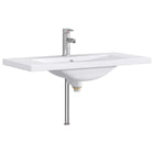 Waskom badkamer 81x40x17,5 cm chroom metaal