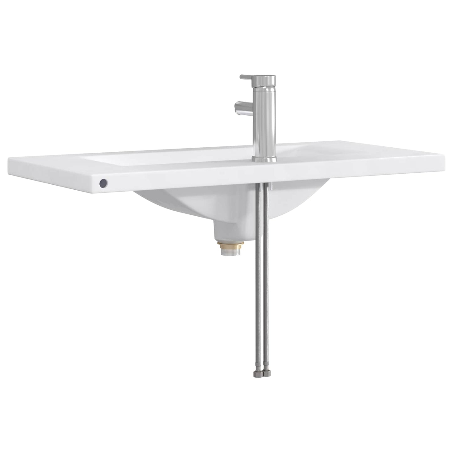 Badkamer Waskom Chroom 81 x 40 x 17,5 cm Metaal