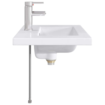 Badkamer Waskom Chroom 81 x 40 x 17,5 cm Metaal