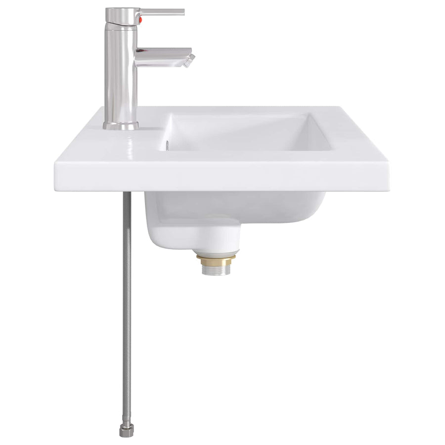 Badkamer Waskom Chroom 81 x 40 x 17,5 cm Metaal