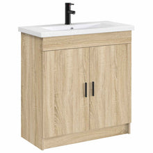 Badkamer Waskom Mat Zwart 81 x 40 x 17,5 cm Metaal