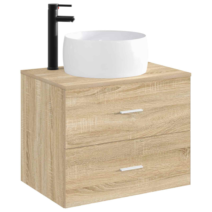 Badkamer Waskom Mat Zwart 38,5 x 38,5 x 16 cm Metaal