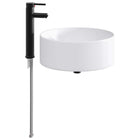Badkamer waskom 40,5x40,5x15,5 cm metaal mat zwart
