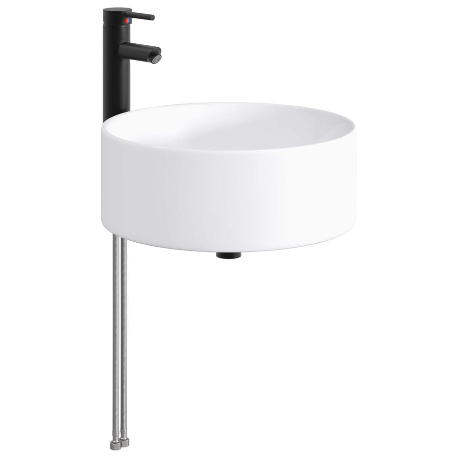 Badkamer Waskom Mat Zwart 40,5 x 40,5 x 15,5 cm Metaal