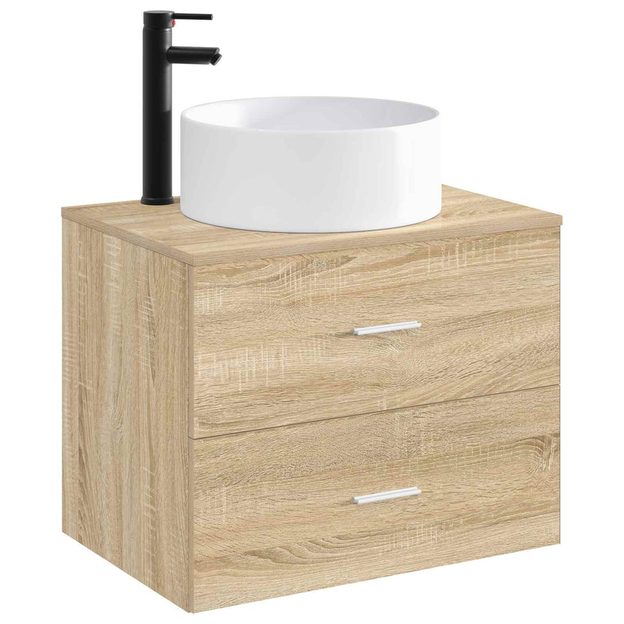 Badkamer Waskom Mat Zwart 40,5 x 40,5 x 15,5 cm Metaal