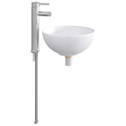 Waskom chroom 32x32x13 cm metaal