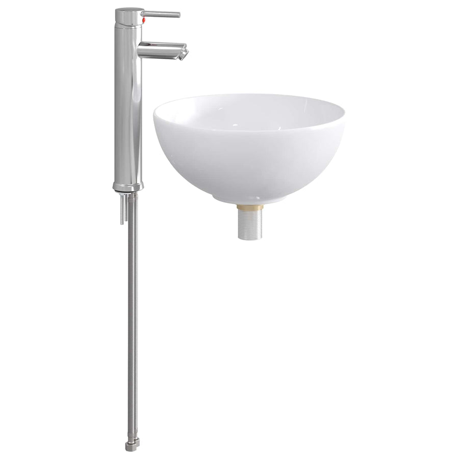 Badkamer Waskom Chroom 32 x 32 x 13 cm Metaal