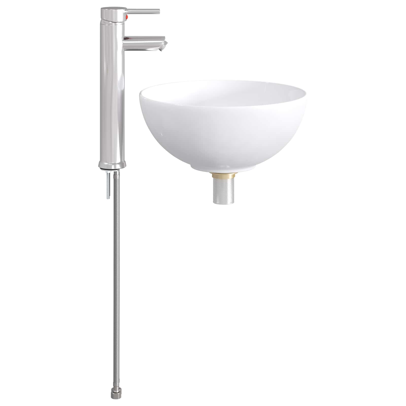 Badkamer Waskom Chroom 32 x 32 x 13 cm Metaal