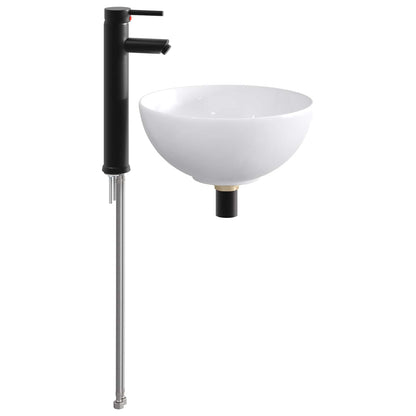 Badkamer Waskom Mat Zwart 32 x 32 x 13 cm Metaal