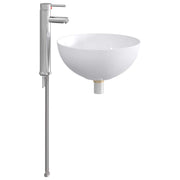 Waskom badkamer 35,5x35,5x14,5 cm chroom metaal