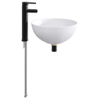 Waskom badkamer mat zwart 35,5x35,5x14,5 cm metaal