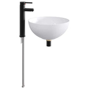 Waskom badkamer mat zwart 35,5x35,5x14,5 cm metaal