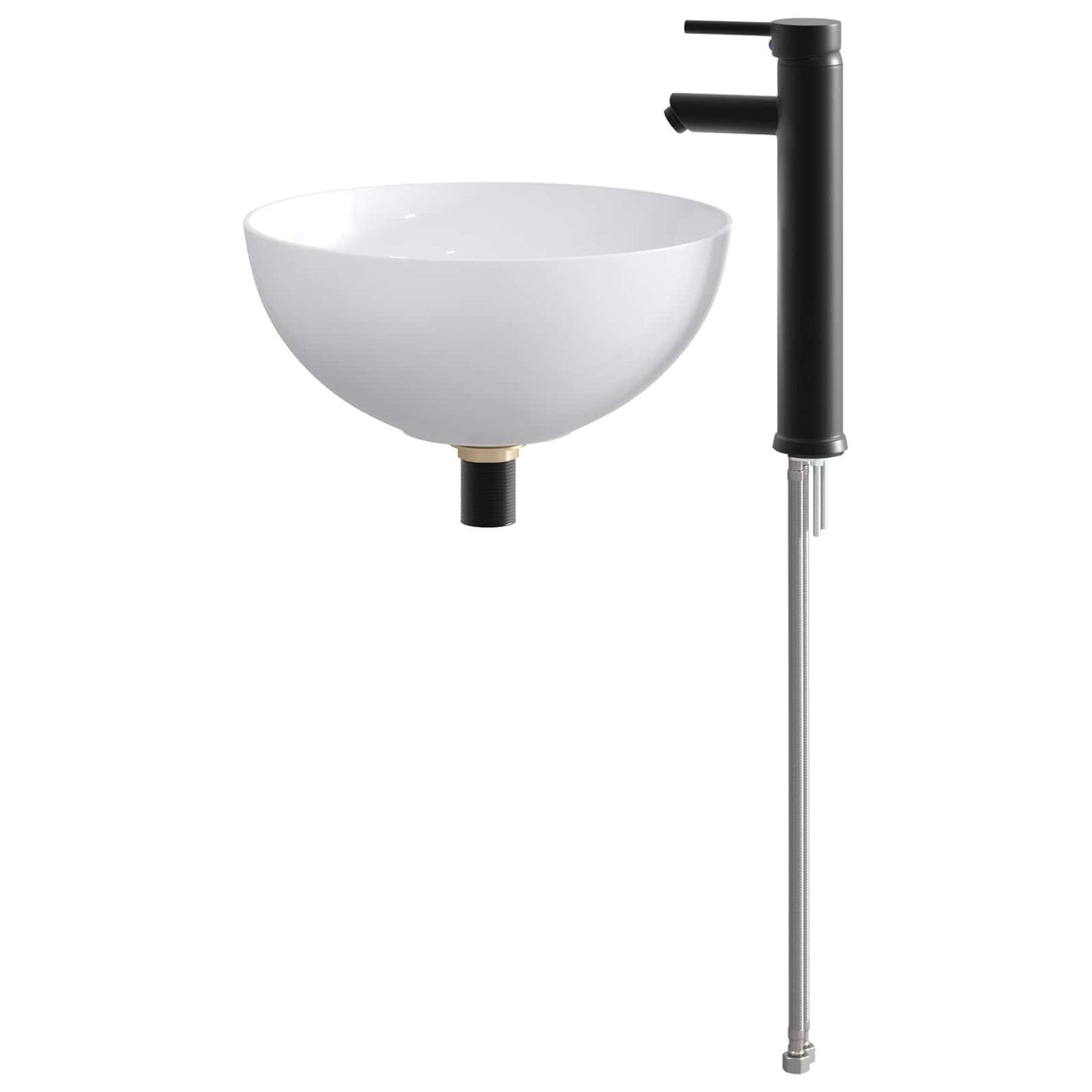 Badkamer Waskom Mat Zwart 35,5 x 35,5 x 14,5 cm Metaal