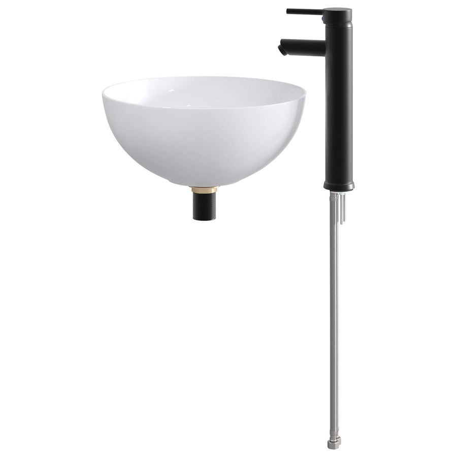 Badkamer Waskom Mat Zwart 35,5 x 35,5 x 14,5 cm Metaal