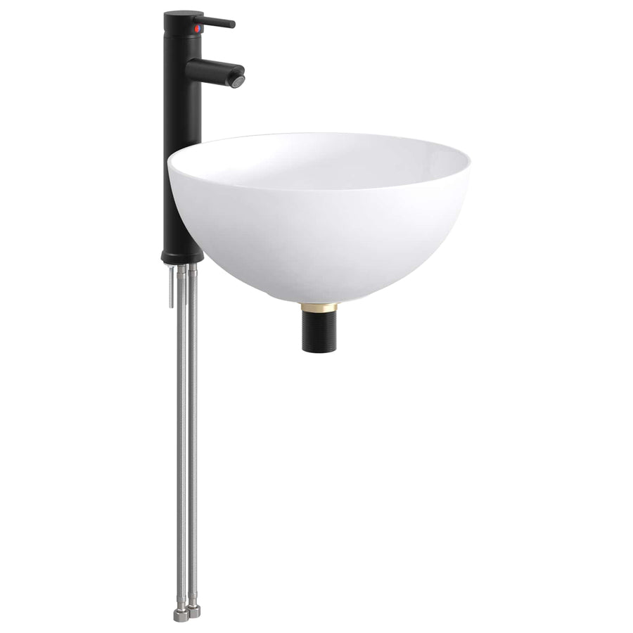 Badkamer Waskom Mat Zwart 35,5 x 35,5 x 14,5 cm Metaal