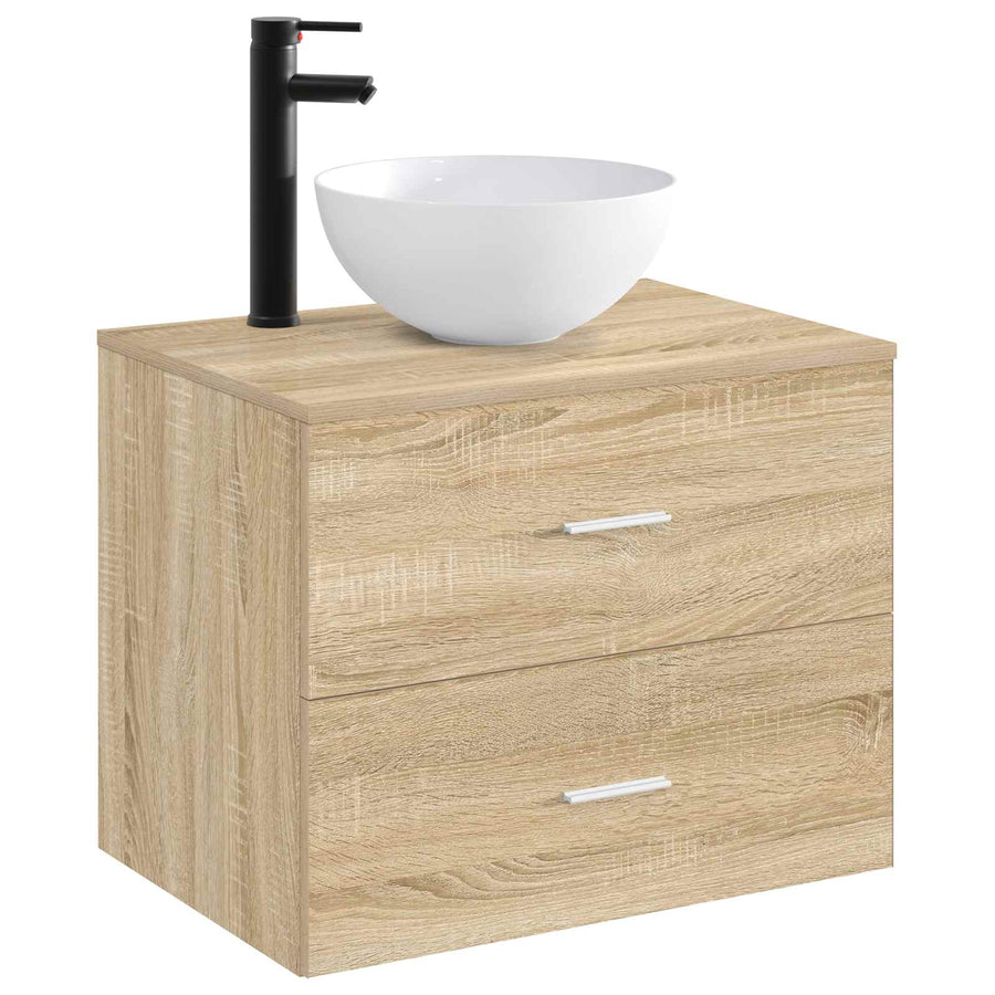 Badkamer Waskom Mat Zwart 35,5 x 35,5 x 14,5 cm Metaal
