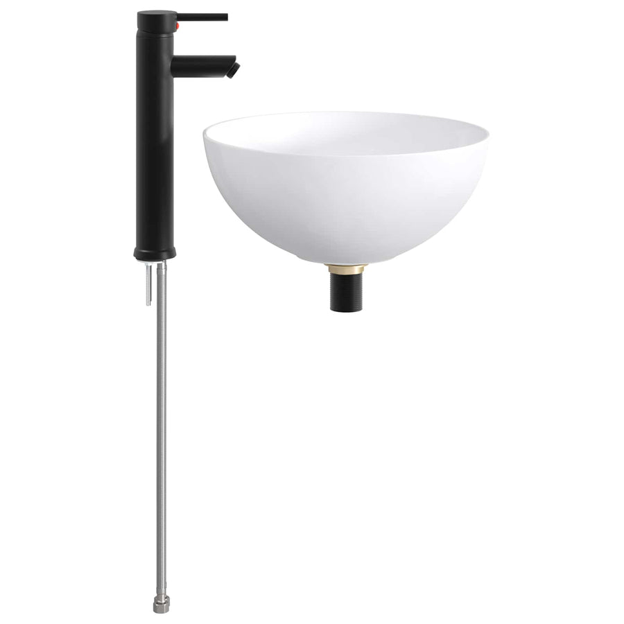 Badkamer Waskom Mat Zwart 35,5 x 35,5 x 14,5 cm Metaal