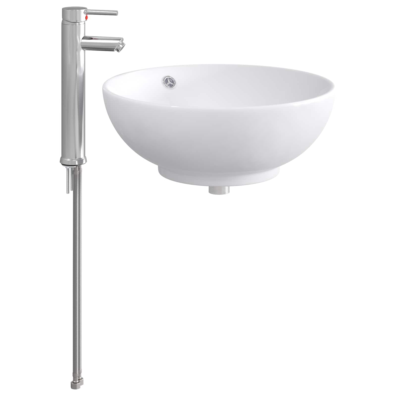 Badkamer Waskom Chroom 44 x 44 x 16 cm Metaal