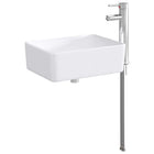 Waskom metaal chroom 40,5x30,5x13 cm