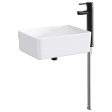 Badkamer Waskom Mat Zwart 40,5 x 30,5 x 13 cm Metaal