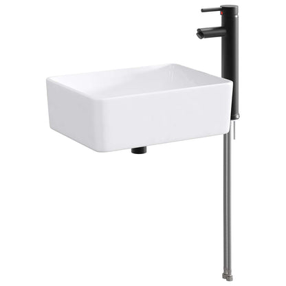 Badkamer Waskom Mat Zwart 40,5 x 30,5 x 13 cm Metaal