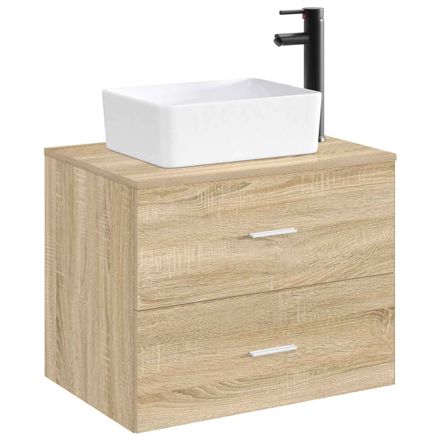 Badkamer Waskom Mat Zwart 40,5 x 30,5 x 13 cm Metaal