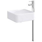 Waskom chroom metaal 36,5x36,5x13 cm