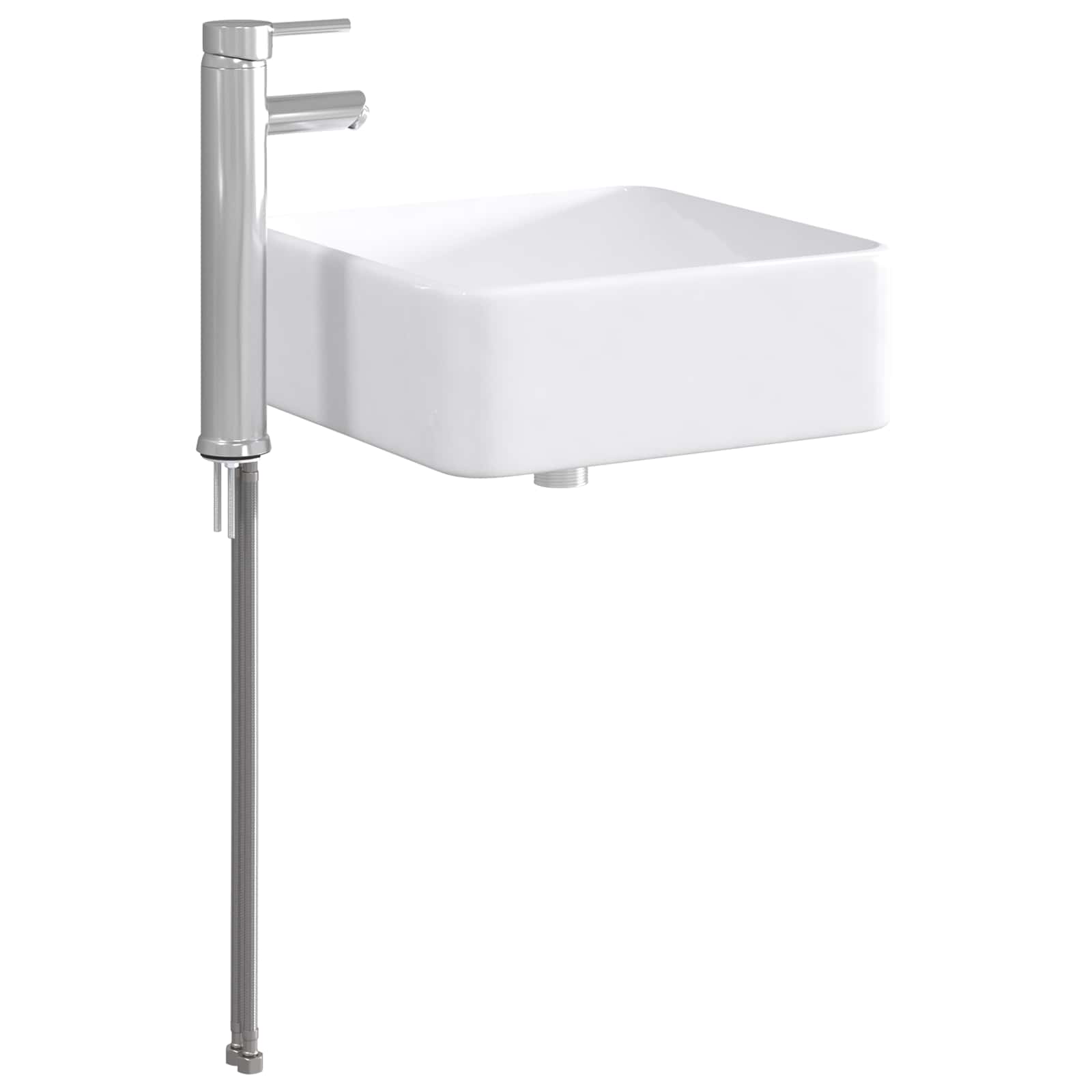 Badkamer Waskom Chroom 36,5 x 36,5 x 13 cm Metaal