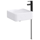 Badkamer waskom 36,5x36,5x13 cm metaal mat zwart