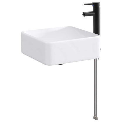Badkamer Waskom Mat Zwart 49 x 37 x 14 cm Metaal
