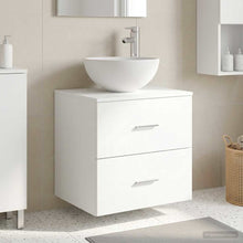 Wandgemonteerde Wastafel Vanity Wit 49,5 x 35 x 63 cm