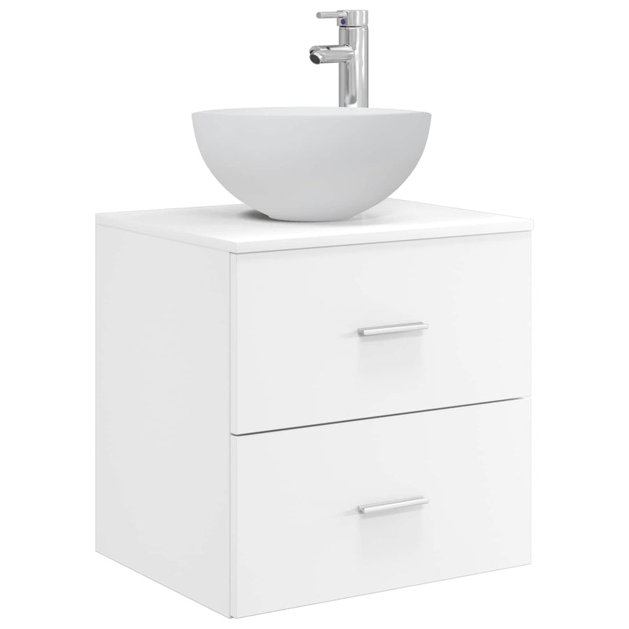Wandgemonteerde Wastafel Vanity Wit 49,5 x 35 x 63 cm